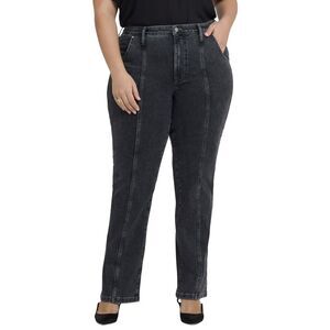 Nydj Womens Plus Billie Slate Stone Bootcut Jean